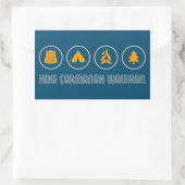 Wandern Carmanah Walbran Provinzialpark Rechteckiger Aufkleber (Tasche)