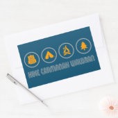 Wandern Carmanah Walbran Provinzialpark Rechteckiger Aufkleber (Umschlag)