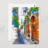 Wandern Cordobas Alley - Spanien Postkarte (Vorne/Hinten)
