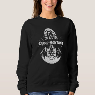 Wandern Crans Montana - Schweiz Wandern Sweatshirt
