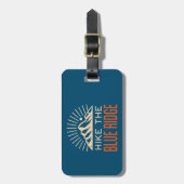 Wandern Das Blaue Ridge Gebirge Sunburst Gepäckanhänger (Vorderseite vertikal)