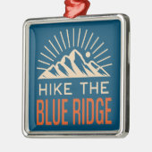Wandern Das Blaue Ridge Gebirge Sunburst Ornament Aus Metall (Links)