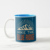 Wandern Das Blaue Ridge Gebirge Sunburst Zweifarbige Tasse (Links)