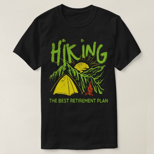 Wandern Der schönste Plan 4 T-Shirt (Design vorne)