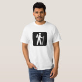 Wandern des Zeichens T-Shirt (Vorne ganz)