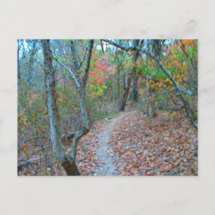 Wandern direkt den Hügel hinauf Postkarte