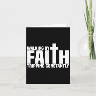 Wandern durch den Glauben Ausflug stetig Christlic Karte