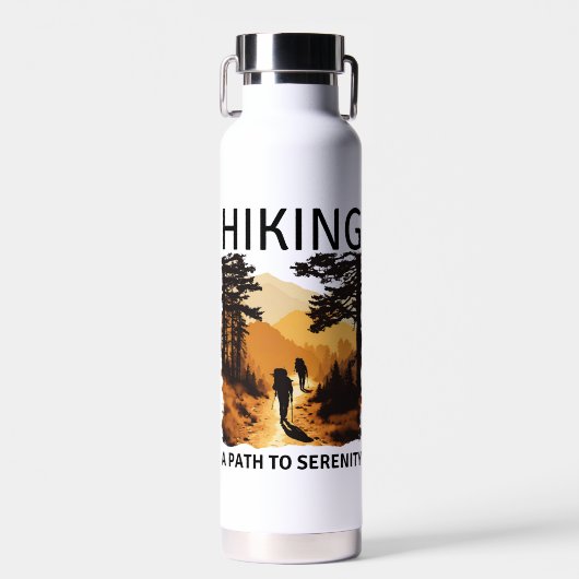 Wandern: Ein Weg zur Ruhe Trinkflasche (Vorne)