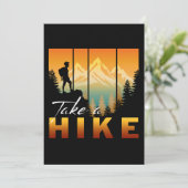 Wandern Einladung (Stehend Vorderseite)