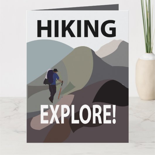 Wandern Entdecken Berge Wandern Karte (Vorderseite)