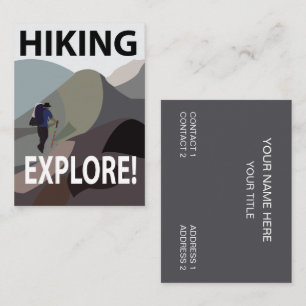 Wandern Entdecken Berge Wandern  Visitenkarte