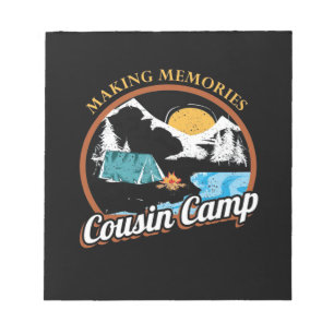 Wandern Erinnerungen Cousin Camp Notizblock