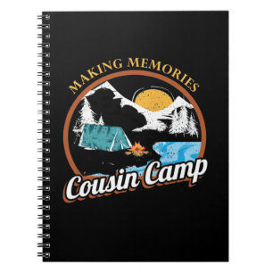 Wandern Erinnerungen Cousin Camp Notizblock