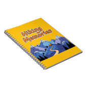 "Wandern Erinnerungen" Whimsical Mountain Camping Notizblock (Rechte Seite)