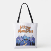 "Wandern Erinnerungen" Whimsical Mountain Camping Tasche (Rückseite)
