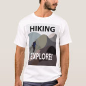 Wandern Erkundung Berge Wandern T-Shirt (Vorderseite)