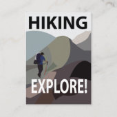 Wandern Erkundung Berge Wandern Visitenkarte (Vorderseite)
