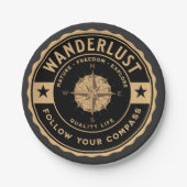 Wandern Erlebnis Outdoor Camping Wandern Pappteller (Vorderseite)