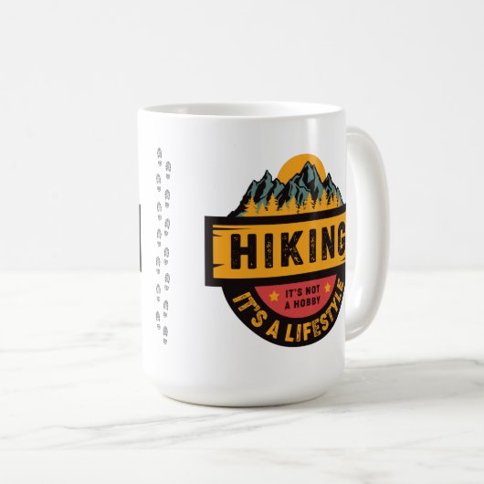 Wandern - Es ist kein Hobby, es ist ein Lifestyle Kaffeetasse (VorderseiteRechts)