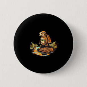 Wandern Flussotter Rucksacktour Outdoor-Tier Button