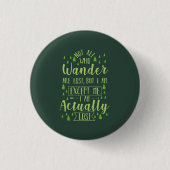 Wandern Funny Sprichwort Button (Vorderseite)