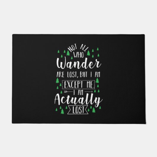 Wandern Funny Sprichwort Fußmatte (Vorderseite)