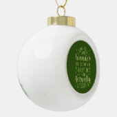 Wandern Funny Sprichwort Keramik Kugel-Ornament (Links)