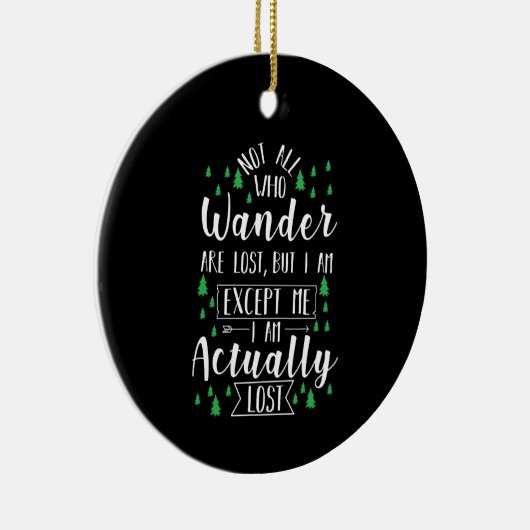 Wandern Funny Sprichwort Keramik Ornament (Rechts)