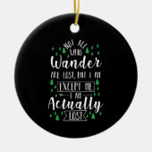 Wandern Funny Sprichwort Keramik Ornament (Vorne)