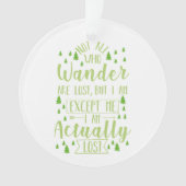 Wandern Funny Sprichwort Ornament (Vorderseite)