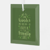 Wandern Funny Sprichwort Ornament Aus Glas (Vorderseite links)
