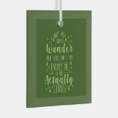 Wandern Funny Sprichwort Ornament Aus Glas (Vorderseite Rechts)