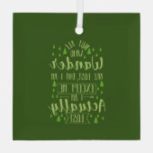 Wandern Funny Sprichwort Ornament Aus Glas (Rückseite)
