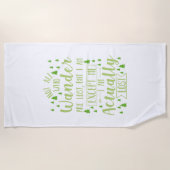 Wandern Funny Sprichwort Strandtuch (Vorderseite)