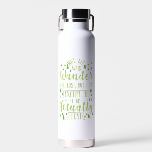 Wandern Funny Sprichwort Trinkflasche (Vorne)