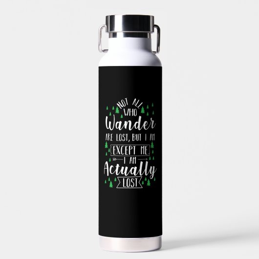 Wandern Funny Sprichwort Trinkflasche (Vorne)
