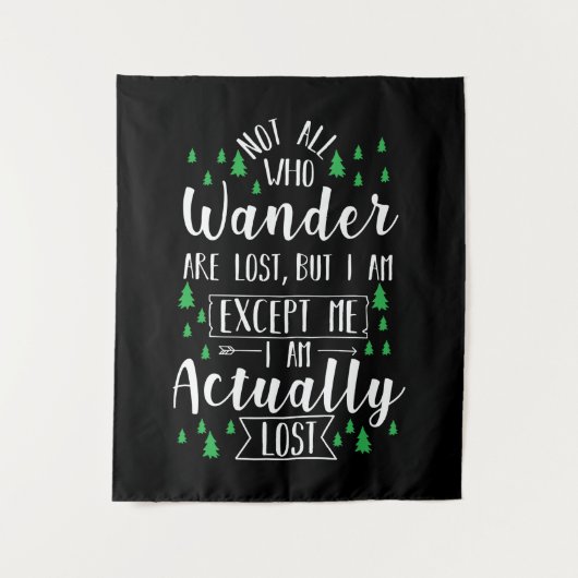 Wandern Funny Sprichwort Wandteppich (Vorderseite)