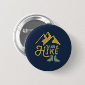 Wandern Funny Wandern Pun Hiker Vintages Retro Button (Vorne & Hinten)