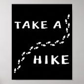 Wandern - Fußstapfen Poster (Vorne)