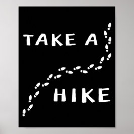 Wandern - Fußstapfen Poster