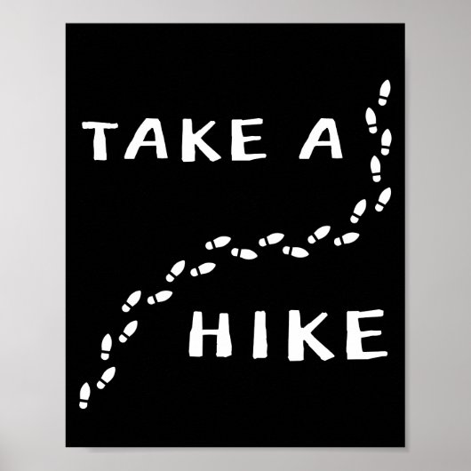 Wandern - Fußstapfen Poster (Vorne)
