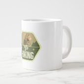 Wandern gehen Patch Jumbo-Tasse (Vorderseite Rechts)