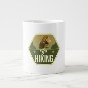 Wandern gehen Patch Jumbo-Tasse