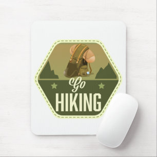 Wandern gehen Patch Mousepad