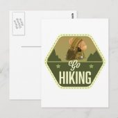 Wandern gehen Patch Postkarte (Vorne/Hinten)