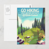 Wandern gehen! postkarte (Vorne/Hinten)