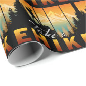 Wandern Geschenkpapier (Rolleneckpunkt)