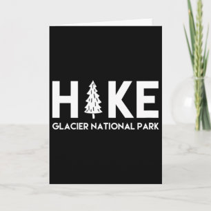 Wandern Glacier National Park Montana Souvenir Karte
