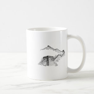 Wandern Große Mauer China Erkundung des größten W Kaffeetasse