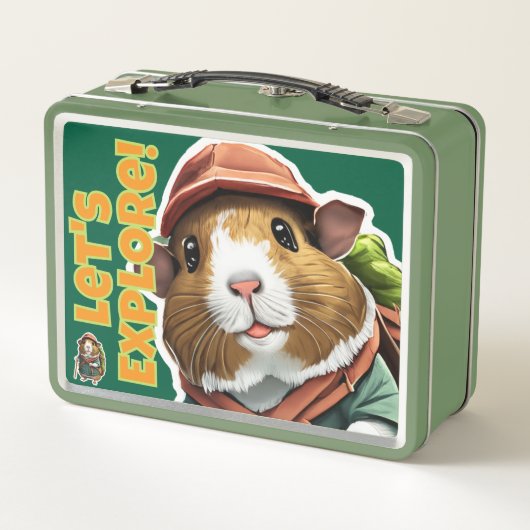 Wandern Guinea Schweineführerabenteuer, im Freien Metall Brotdose (Rückseite)